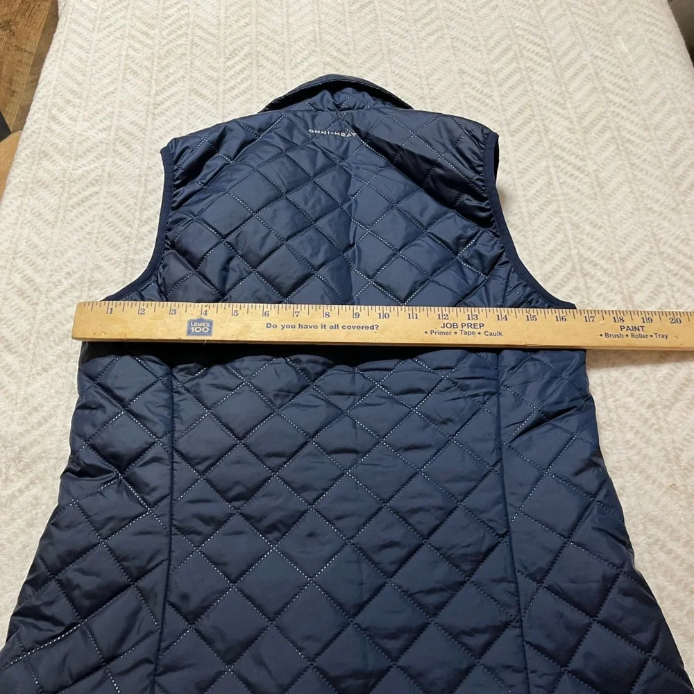Columbia Navy Quilted Vest Small Omni Heat - Picture 5 of 5